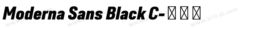 Moderna Sans Black C字体转换